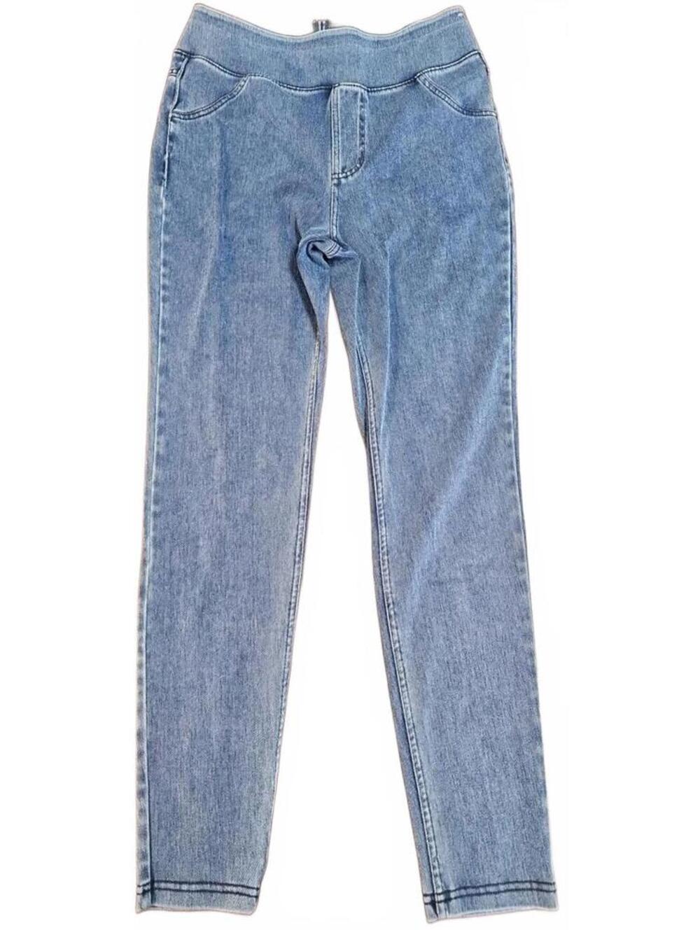Halara Flex Denim Pull On Jeggings High Rise Stretch Skinny Blue Med On Tiktok